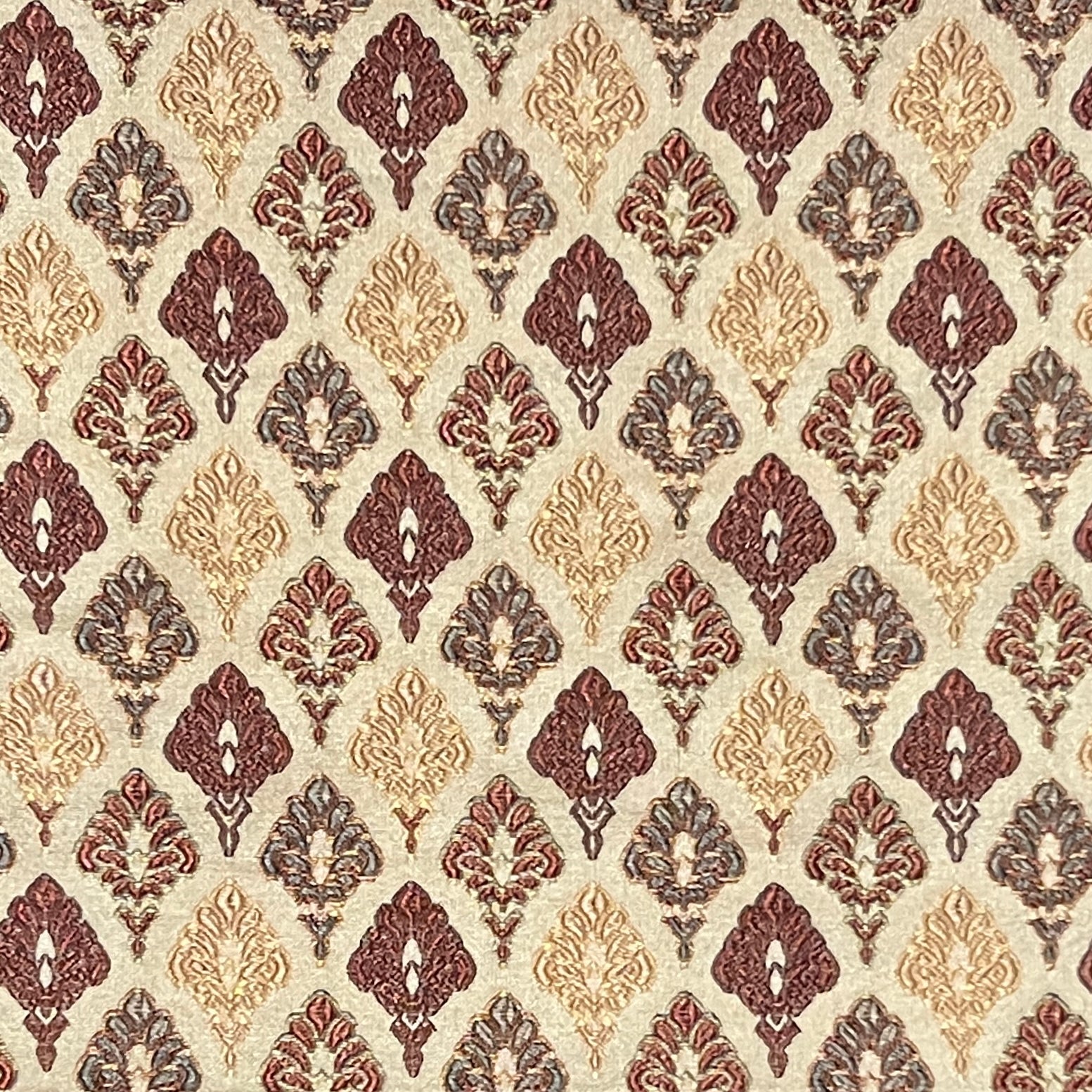 Damask motif fabric collection for upholstery and drapery