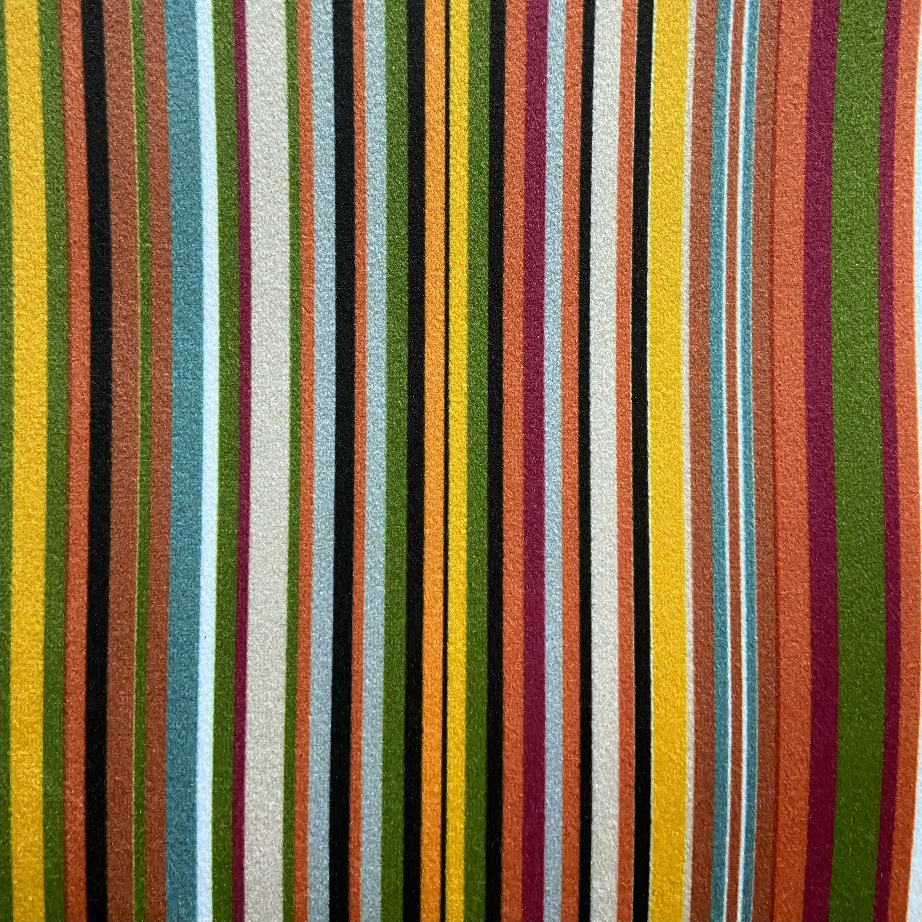 Striped fabric with Multicolor stripes