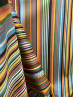 Striped fabric with Multicolor stripes