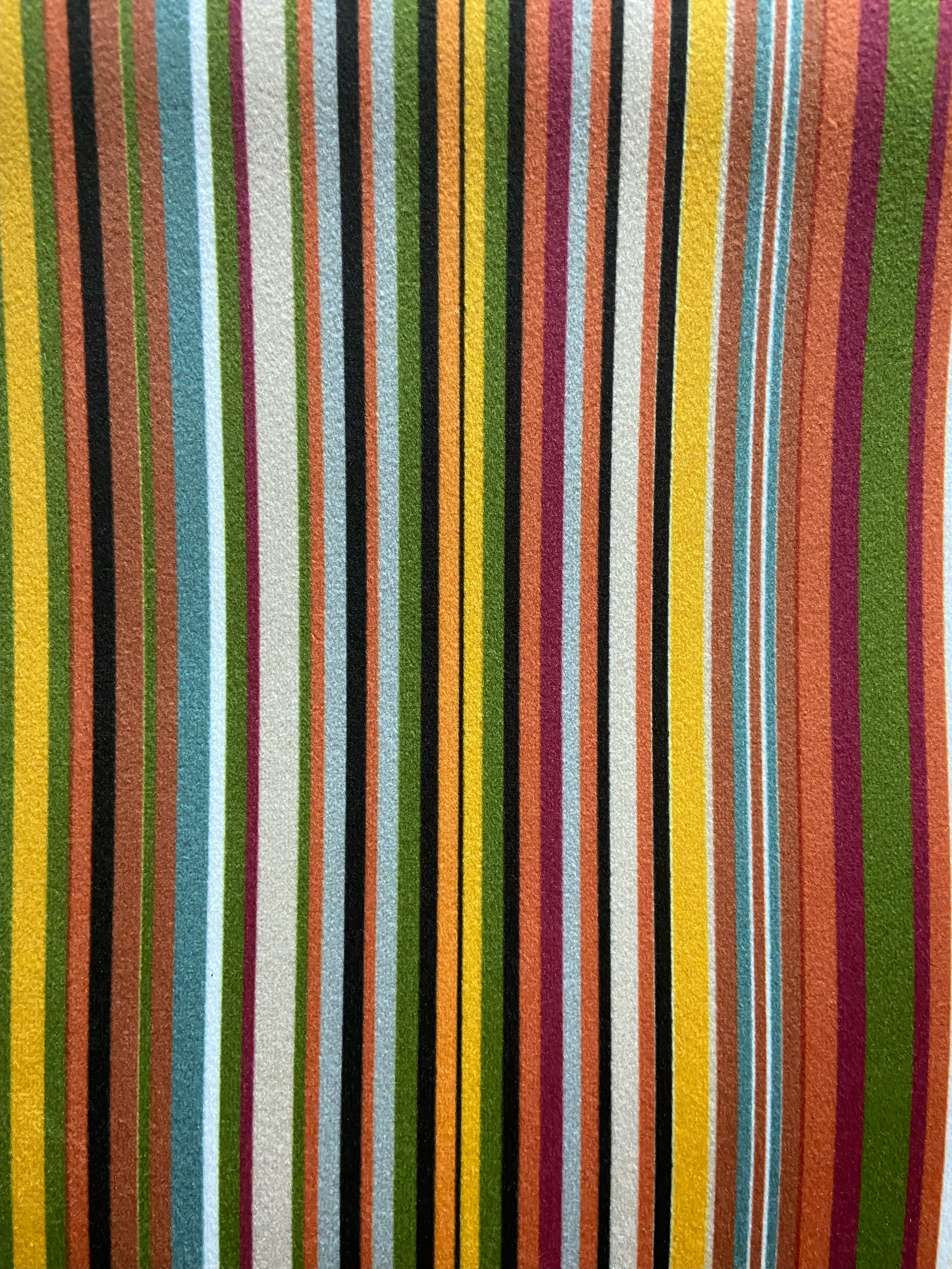 Striped fabric with Multicolor stripes