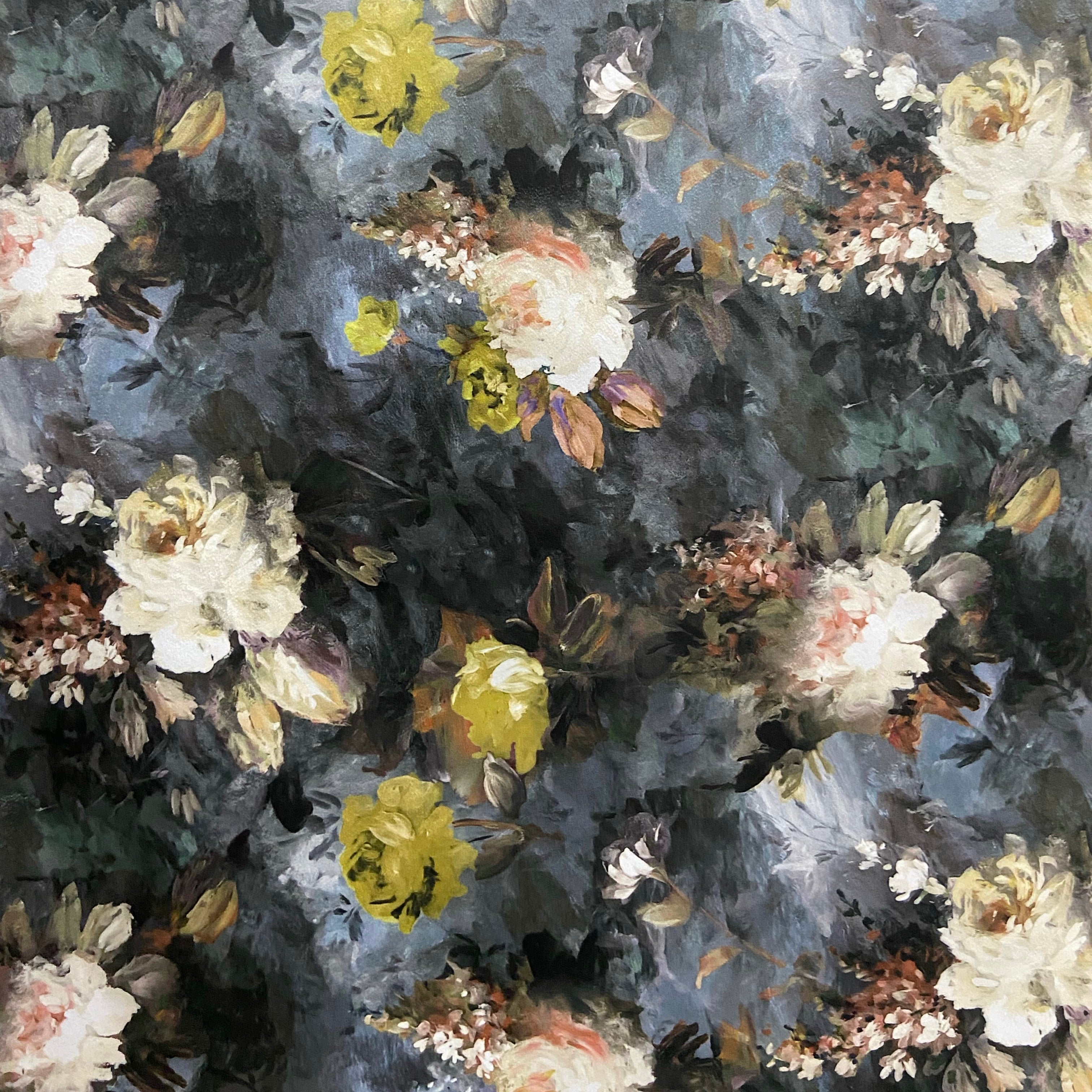 Floral pattern on a Stone colored background