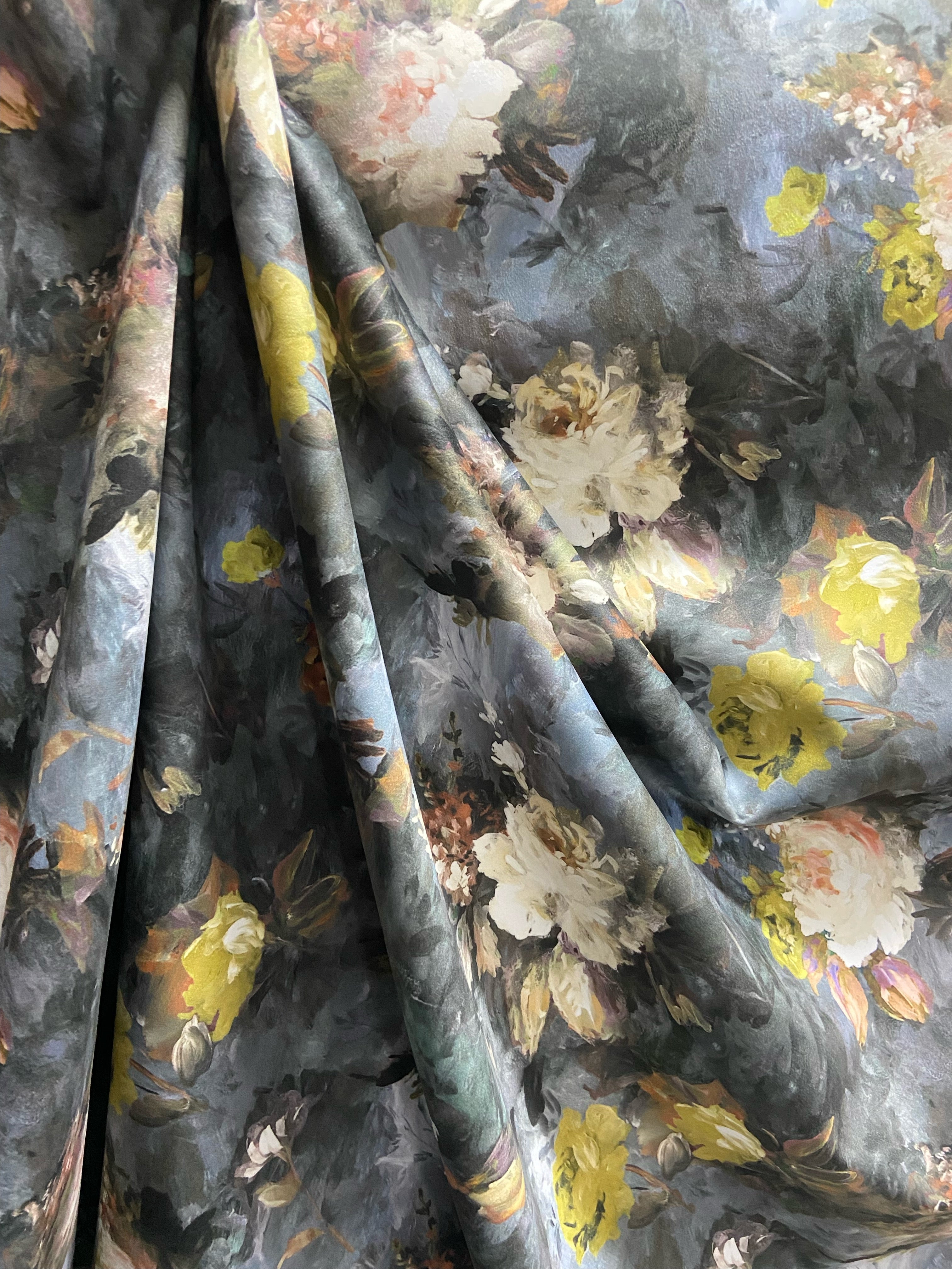 Floral pattern on a Stone colored background
