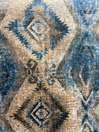 Aztec patterned design on Cobalt