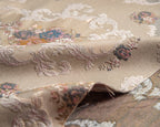 Decorative floral and damask pattern on a Beige background