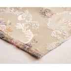 Decorative floral and damask pattern on a Beige background