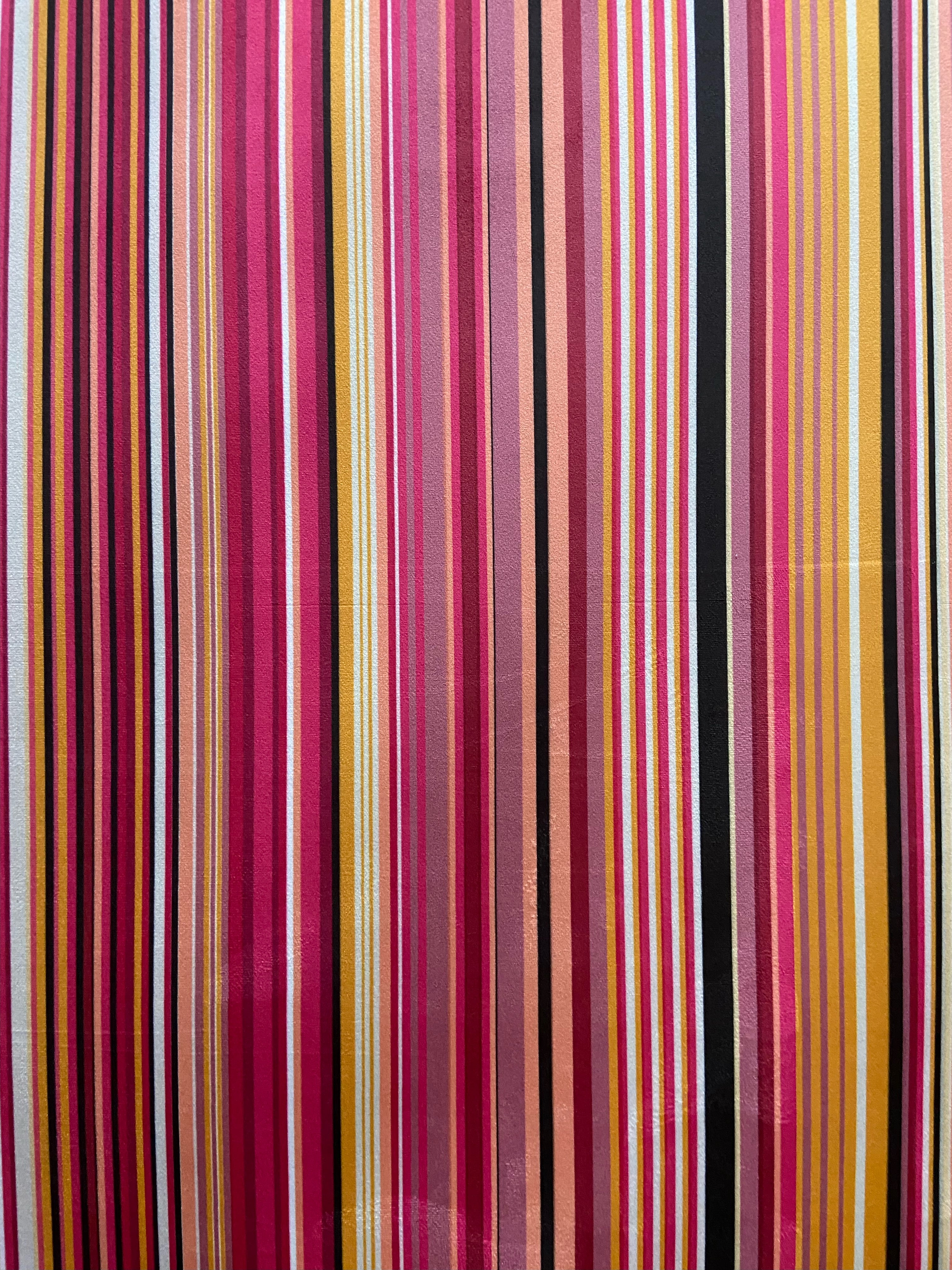 Striped fabric with Pink stripes