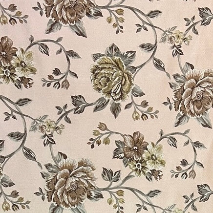Floral patterned fabric with Pink background