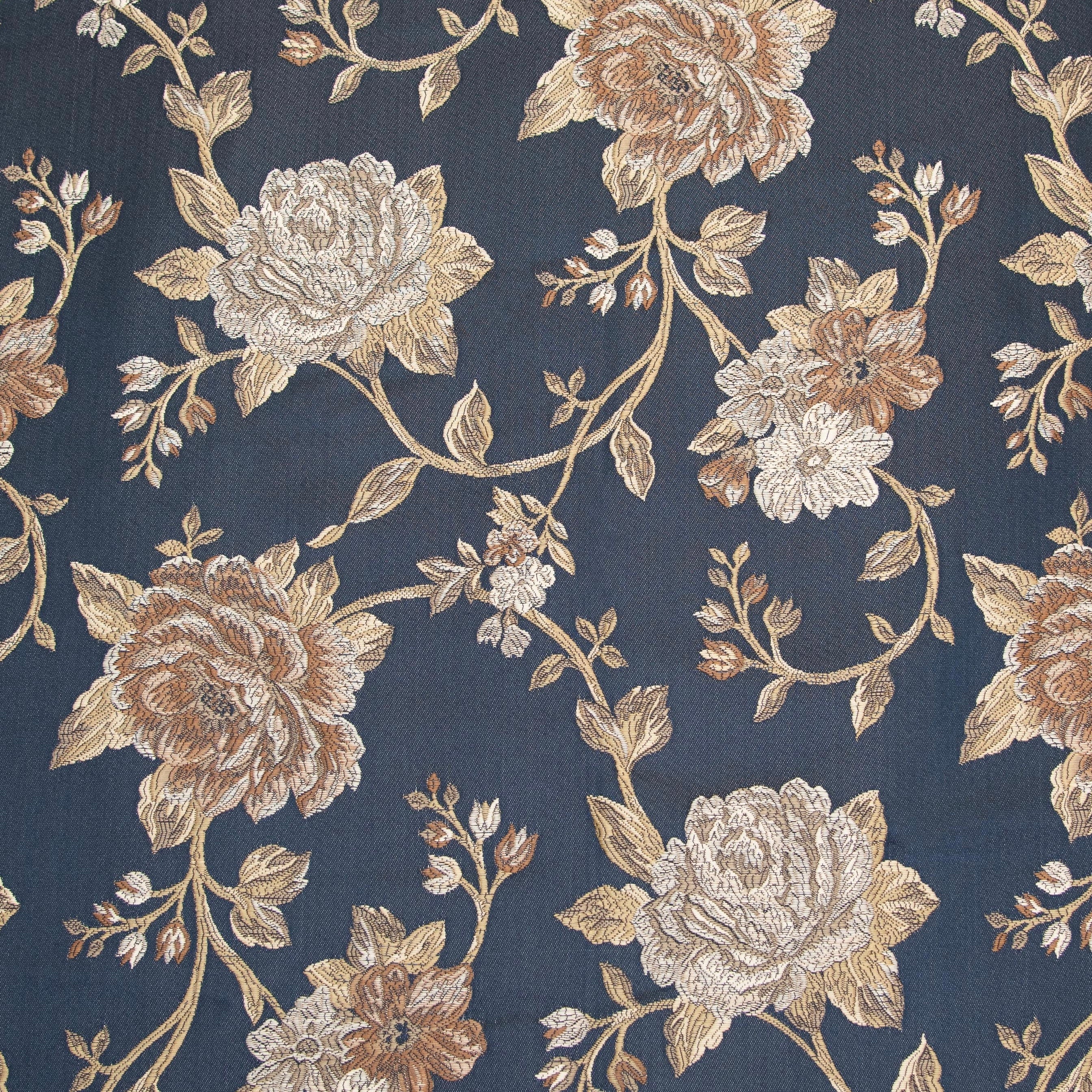Floral pattern with Navy background