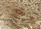 Royale Kasbah Ornate Gold with Rust Moroccan jacquard fabric for dining chair cushion craft projects