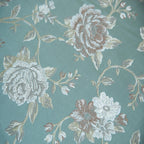 Floral patterned fabric with Blue background