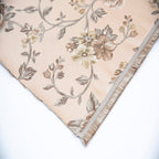 Floral patterned fabric with Pink background