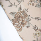 Floral patterned fabric with Pink background