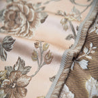 Floral patterned fabric with Pink background