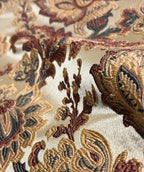 Close-up of a floral pattern beige and Peach