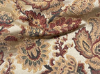 Close-up of a floral pattern beige and Peach