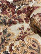 Close-up of a floral pattern beige and Peach
