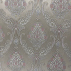 Decorative Damask Paisley pattern with intricate designs on a Scotch Mist background