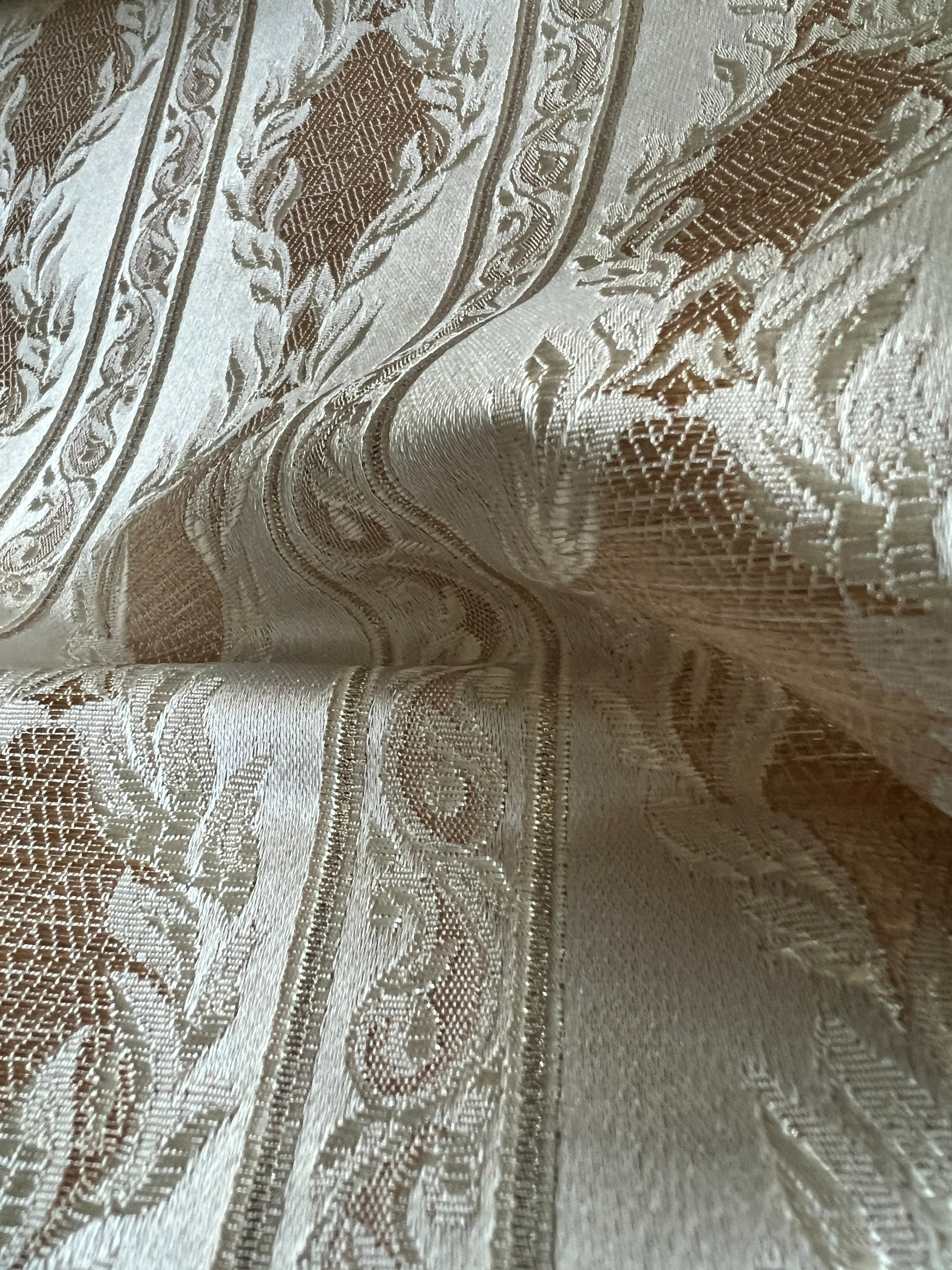 Decorative fabric with Cream background
