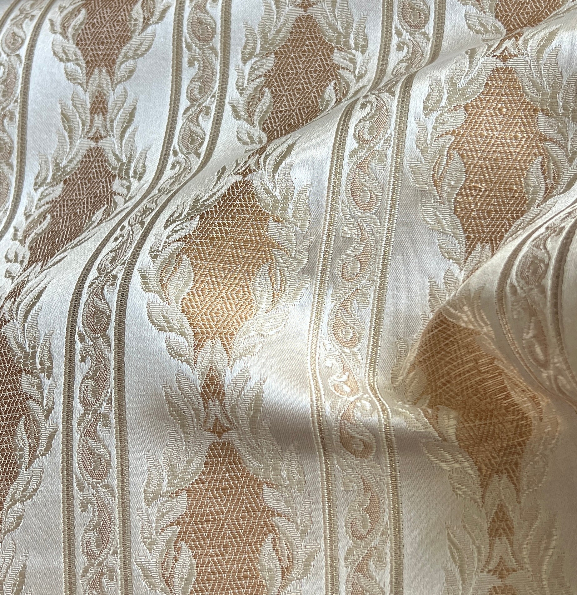 Decorative fabric with Cream background