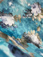 Floral pattern on a Blue background