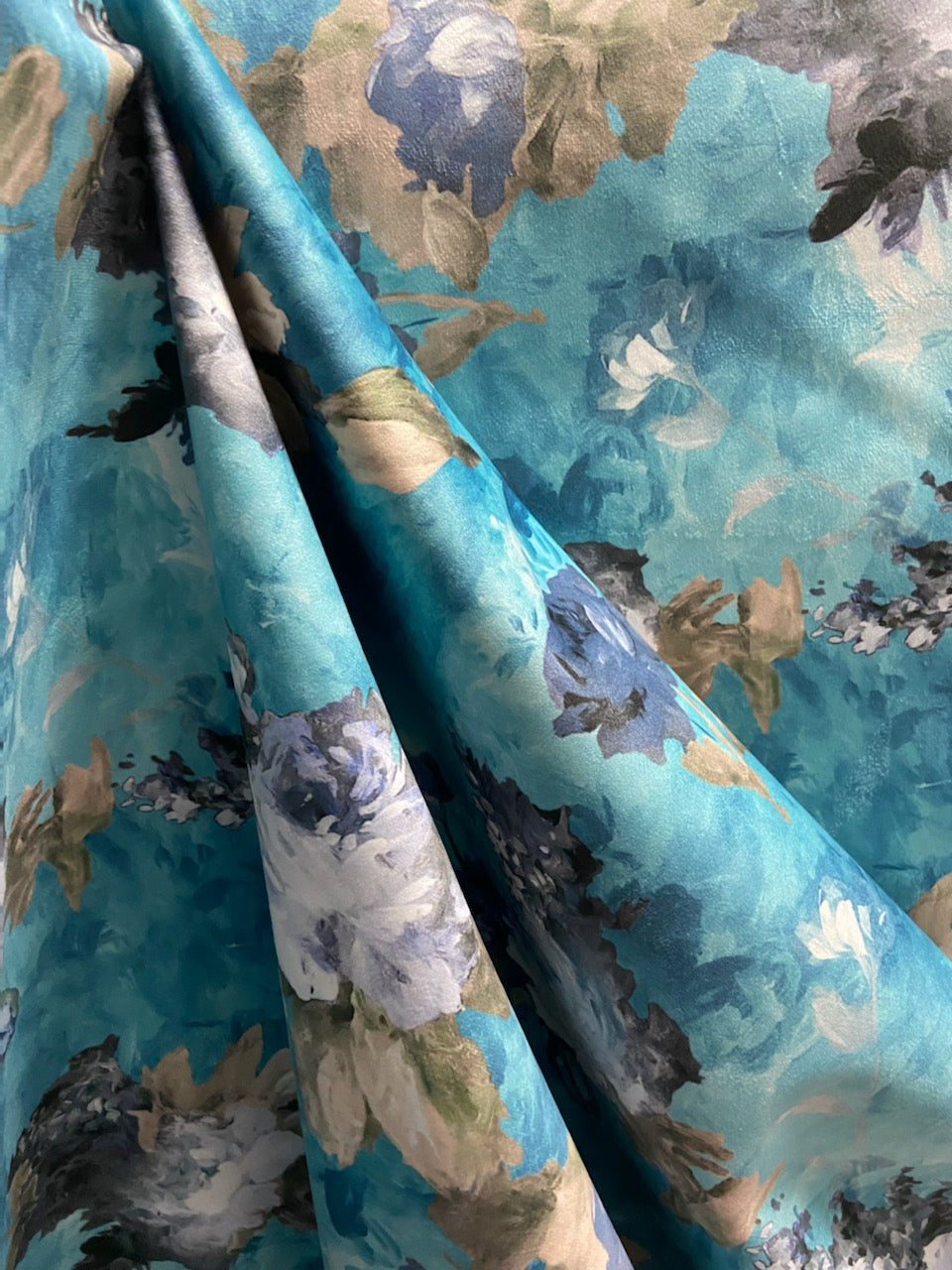 Floral pattern on a Blue background