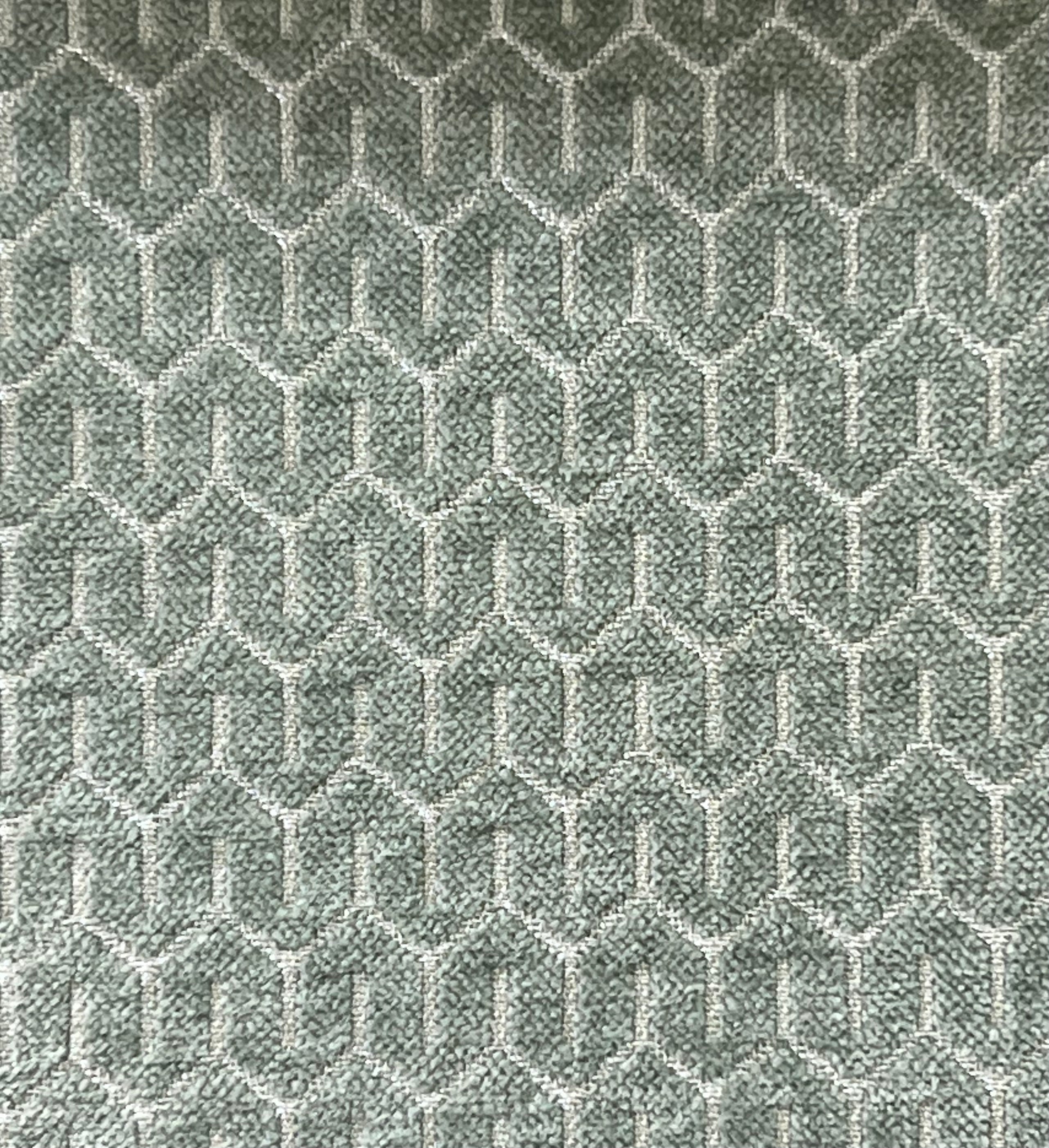 Asparagus jacquard fabric surface pattern – polyester cotton viscose blend, sold by the metre