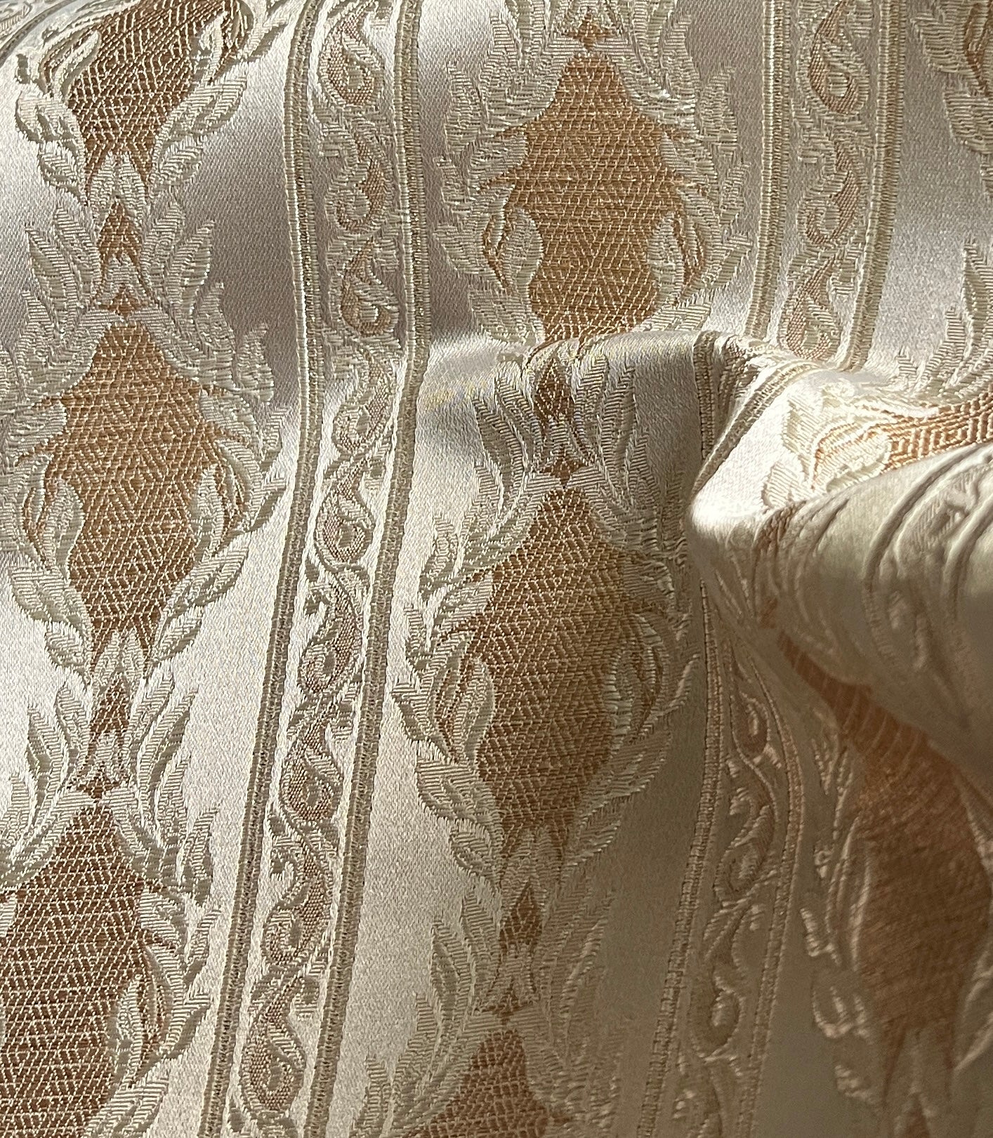 Fabric with Beige background