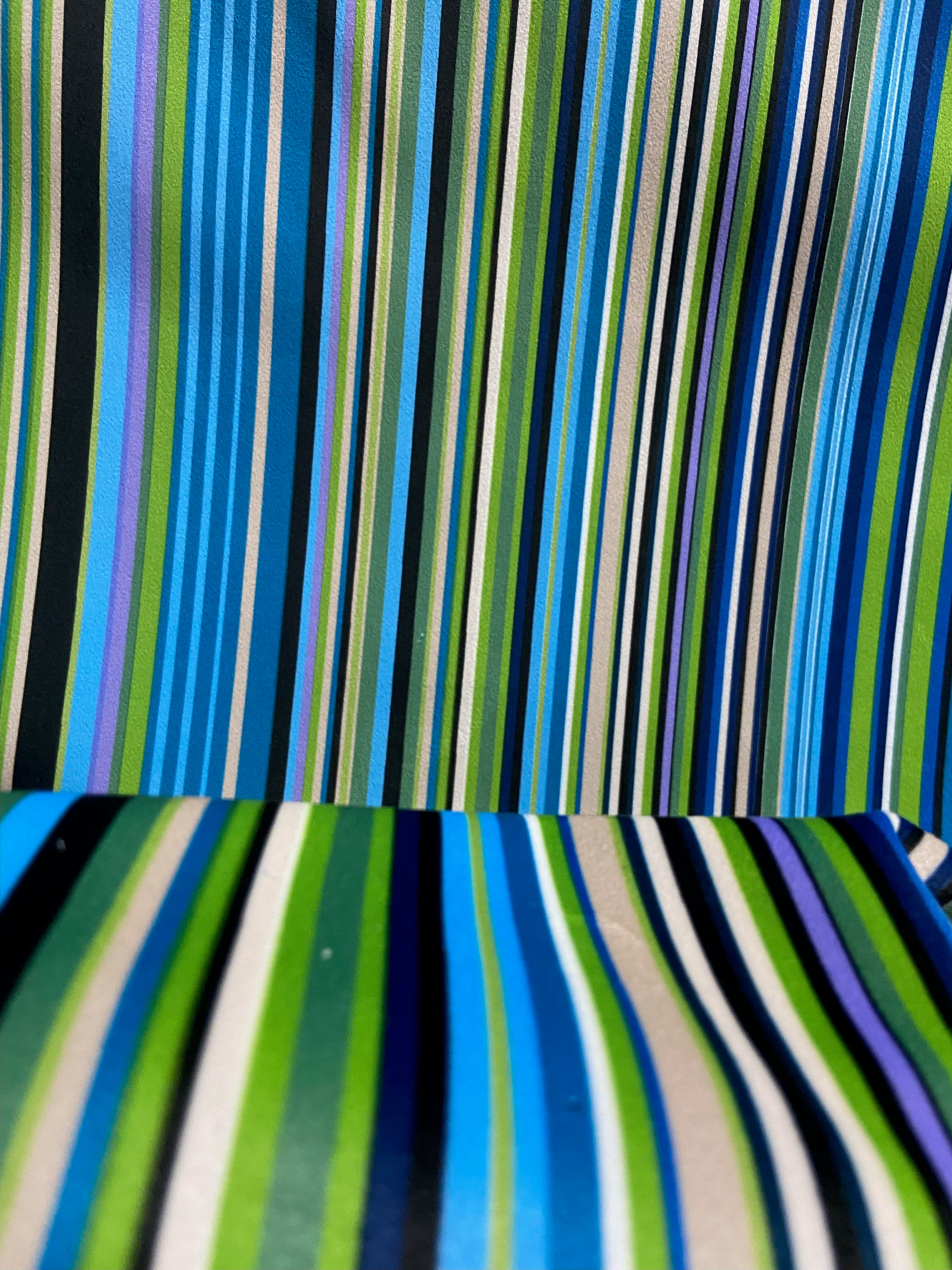 Striped fabric with Blue stripes