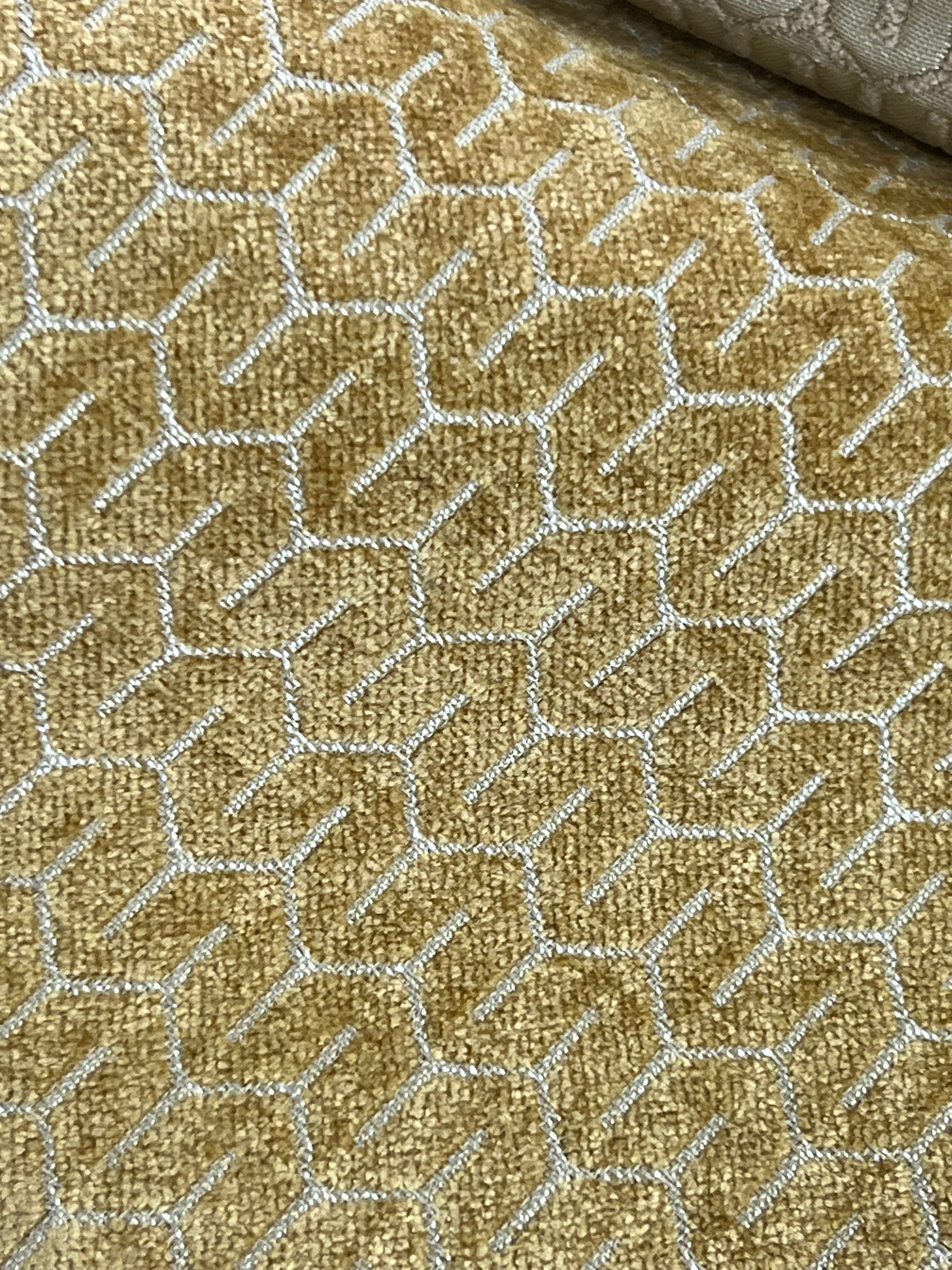 Biscotti chenille fabric weave detail – premium upholstery material by Decora Furnishings