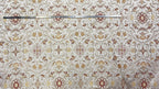 Royale Kasbah Ornate Silver with Rust pattern repeat scale measurement Moroccan jacquard upholstery
