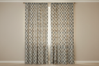 Gray Curtain Panel